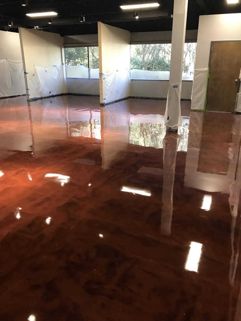 Retail Store Floor Epoxy Finish